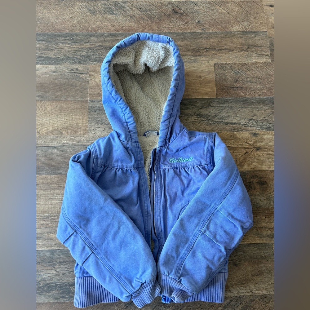 Carhartt girls Sherpa lined zip up coat
